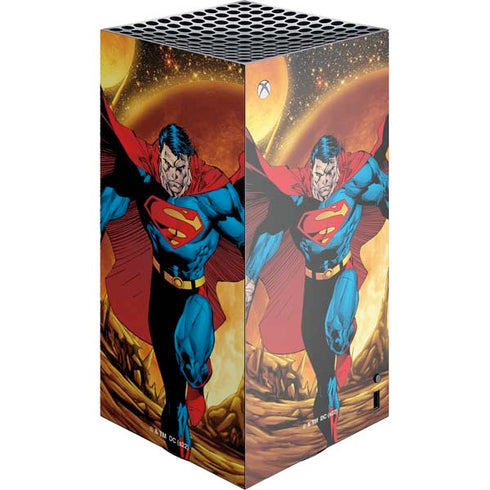 DC Comics Superman Action Pose Art By Jim Lee XBox Series X Digital Edition Console Skin